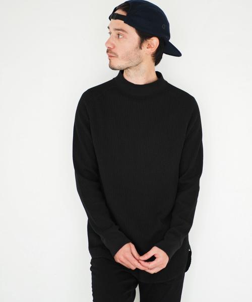 green label relaxing（グリーンレーベルリラクシング）の「■■■【WEB限定】BC ★★ビッグ/ワッフル ロング ハイネック カットソー（Tシャツ/カットソー・メンズ・ホワイト/ブラック/グレー・SMALL/LARGE/MEDIUM）」の2枚目の写真