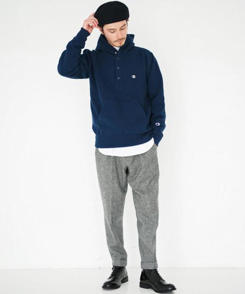 green label relaxing（グリーンレーベルリラクシング）の「■■■【WEB限定】BC ★★ビッグ/ワッフル ロング ハイネック カットソー（Tシャツ/カットソー・メンズ・ホワイト/ブラック/グレー・SMALL/LARGE/MEDIUM）」の10枚目の写真