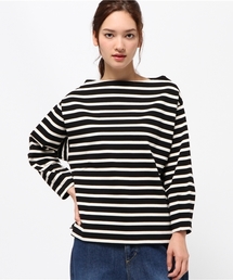 BLACK BY MOUSSY | Boat neck border tops(Tシャツ/カットソー)