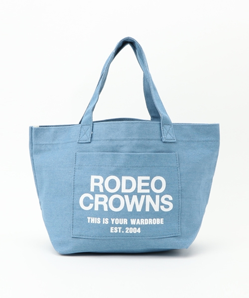 RODEO CROWNS WIDE BOWL（ロデオクラウンズワイドボウル）の「RC ポケット キャンバス ミニトート（ショルダーバッグ・レディース・オフホワイト/ブルー/レッド/ネイビー/カモフラージュ/カーキ/ブラック・FREE）」の6枚目の写真