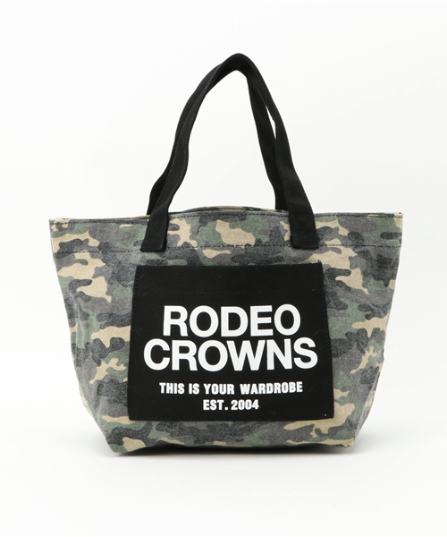 RODEO CROWNS WIDE BOWL（ロデオクラウンズワイドボウル）の「RC ポケット キャンバス ミニトート（ショルダーバッグ・レディース・オフホワイト/ブルー/レッド/ネイビー/カモフラージュ/カーキ/ブラック・FREE）」の7枚目の写真