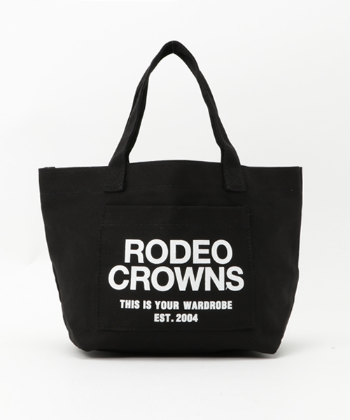 RODEO CROWNS WIDE BOWL（ロデオクラウンズワイドボウル）の「RC ポケット キャンバス ミニトート（ショルダーバッグ・レディース・オフホワイト/ブルー/レッド/ネイビー/カモフラージュ/カーキ/ブラック・FREE）」の3枚目の写真