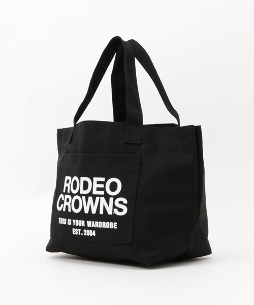 RODEO CROWNS WIDE BOWL（ロデオクラウンズワイドボウル）の「RC ポケット キャンバス ミニトート（ショルダーバッグ・レディース・オフホワイト/ブルー/レッド/ネイビー/カモフラージュ/カーキ/ブラック・FREE）」の8枚目の写真