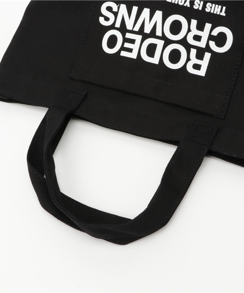 RODEO CROWNS WIDE BOWL（ロデオクラウンズワイドボウル）の「RC ポケット キャンバス ミニトート（ショルダーバッグ・レディース・オフホワイト/ブルー/レッド/ネイビー/カモフラージュ/カーキ/ブラック・FREE）」の11枚目の写真