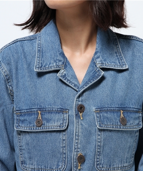 MOUSSY（マウジー）の「LONG DENIM OP（ワンピース・レディース・ブルー・FREE）」の5枚目の写真