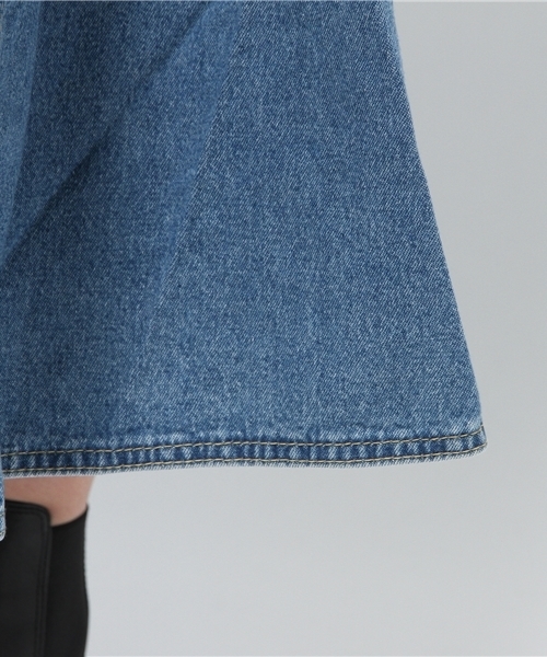 MOUSSY（マウジー）の「LONG DENIM OP（ワンピース・レディース・ブルー・FREE）」の8枚目の写真