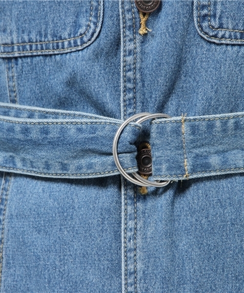 MOUSSY（マウジー）の「LONG DENIM OP（ワンピース・レディース・ブルー・FREE）」の9枚目の写真