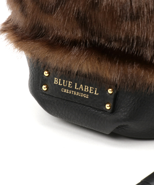 ブルーレーベルクレストブリッジのファーバッグ BLUE LABEL / BLACK LABEL CRESTBRIDGE｜フェイクファーバッグ