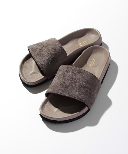 BEAUTY&YOUTH UNITED ARROWS（ビューティーアンドユースユナイテッドアローズ）の「BY スエード シャワーサンダル ◆（サンダル・メンズ・ブラック/ピンク/グレー・10/7/9/8）」の2枚目の写真