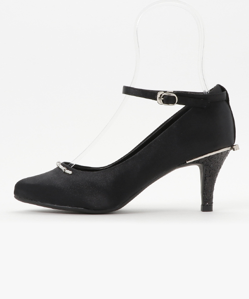 Dorry Doll（ドリードール）の「シャイニースパンコールウェッジソール　パールビジュー使いパンプス（パンプス・レディース・ブラック/ベージュ・L/S/M）」の3枚目の写真