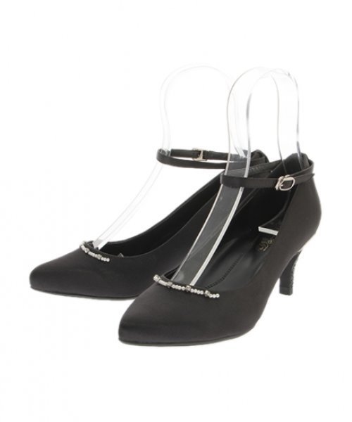 Dorry Doll（ドリードール）の「シャイニースパンコールウェッジソール　パールビジュー使いパンプス（パンプス・レディース・ブラック/ベージュ・L/S/M）」の2枚目の写真