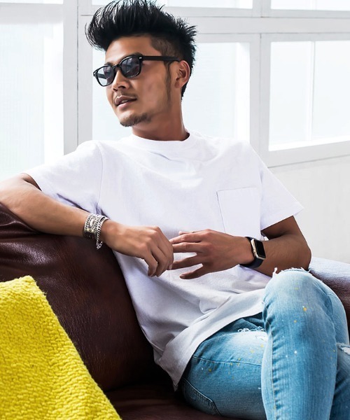Goodwear(グッドウェア)の「『Goodwear/グッドウェア』WEB別注 ヘビーウェイトポケット付きクルーネック半袖Tシャツ(Tシャツ/カットソー・メンズ・ネイビー/オレンジ/ホワイト/カーキ/ブラック/チャコール/ブルー/ミント/ピンク/イエロー/レッド/タン/サックスブルー/ラベンダー/ゴールド/グレー/ピンク系その他/マスタード/ブルー系その他/グリーン系その他/ベージュ/グレー系その他2/カーキ系/ライトブラウン/レッド系その他/グレー系その他/ブルー系その他2/カーキ系1/ライトパープル/ダークグリーン/イエロー系1/オレンジ系1/グリーン系1/ライトピンク・L/M/XL/S)」の2枚目の写真