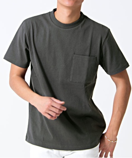 Goodwear(グッドウェア)の「『Goodwear/グッドウェア』WEB別注 ヘビーウェイトポケット付きクルーネック半袖Tシャツ(Tシャツ/カットソー・メンズ・ネイビー/オレンジ/ホワイト/カーキ/ブラック/チャコール/ブルー/ミント/ピンク/イエロー/レッド/タン/サックスブルー/ラベンダー/ゴールド/グレー/ピンク系その他/マスタード/ブルー系その他/グリーン系その他/ベージュ/グレー系その他2/カーキ系/ライトブラウン/レッド系その他/グレー系その他/ブルー系その他2/カーキ系1/ライトパープル/ダークグリーン/イエロー系1/オレンジ系1/グリーン系1/ライトピンク・L/M/XL/S)」の5枚目の写真
