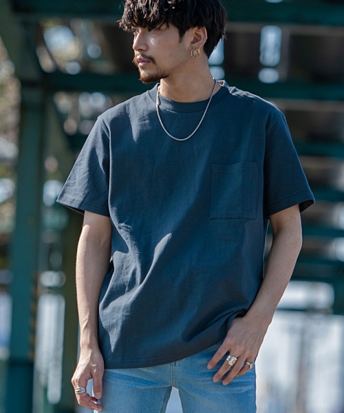 Goodwear(グッドウェア)の「『Goodwear/グッドウェア』WEB別注 ヘビーウェイトポケット付きクルーネック半袖Tシャツ(Tシャツ/カットソー・メンズ・ネイビー/オレンジ/ホワイト/カーキ/ブラック/チャコール/ブルー/ミント/ピンク/イエロー/レッド/タン/サックスブルー/ラベンダー/ゴールド/グレー/ピンク系その他/マスタード/ブルー系その他/グリーン系その他/ベージュ/グレー系その他2/カーキ系/ライトブラウン/レッド系その他/グレー系その他/ブルー系その他2/カーキ系1/ライトパープル/ダークグリーン/イエロー系1/オレンジ系1/グリーン系1/ライトピンク・L/M/XL/S)」の21枚目の写真