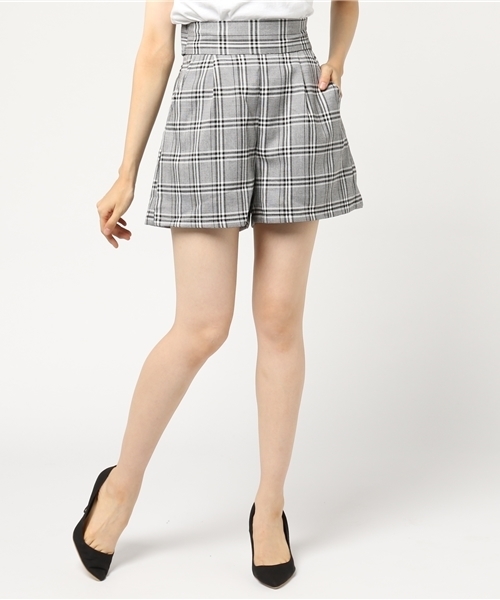 one after another NICE CLAUP(ワンアフターアナザーナイスクラップ)の「うしろレースアップパンツ(その他パンツ・レディース・ブラック/ベージュ/チェック・FREE)」の4枚目の写真