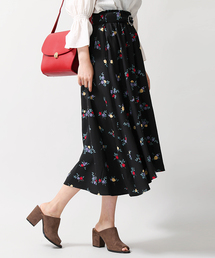 WEGO/フラワーリングベルトイレヘムスカート