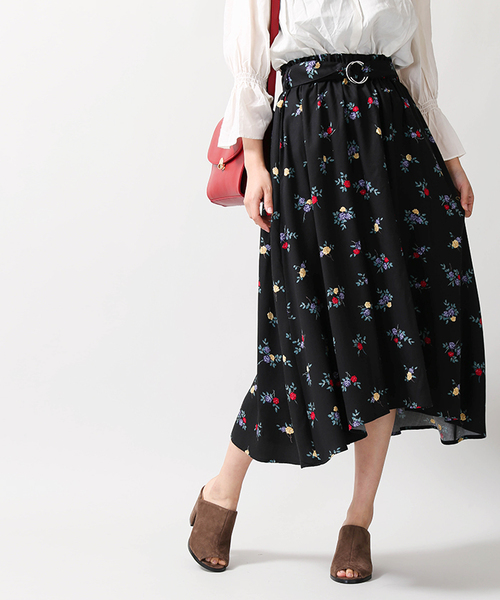 WEGO(ウィゴー)の「WEGO/フラワーリングベルトイレヘムスカート(スカート・レディース・その他2/その他1・LARGE/SMALL/MEDIUM)」の5枚目の写真