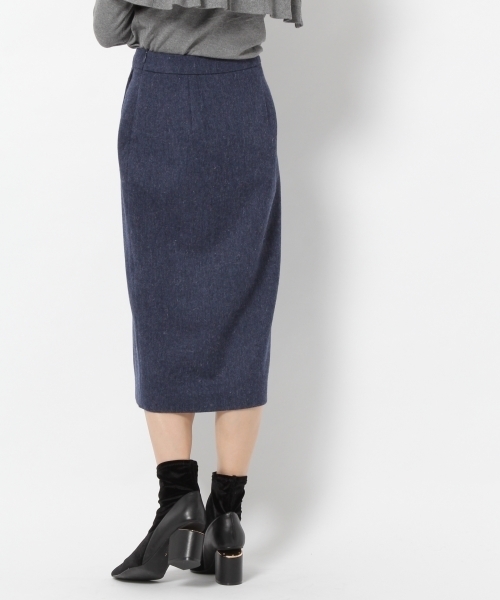 laboratory work（ラボラトリーワーク）の「タイトアシメラップスカート（スカート・レディース・チャコールグレー/ライトグレー/ネイビー・MEDIUM）」の8枚目の写真