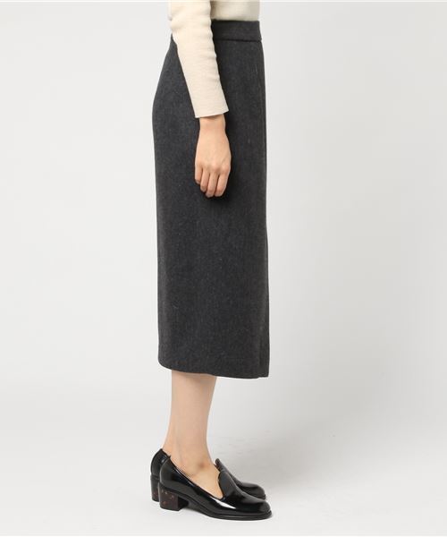 laboratory work（ラボラトリーワーク）の「タイトアシメラップスカート（スカート・レディース・チャコールグレー/ライトグレー/ネイビー・MEDIUM）」の13枚目の写真
