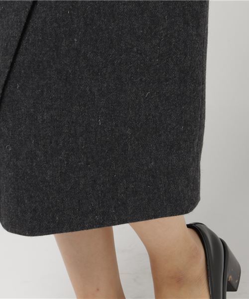 laboratory work（ラボラトリーワーク）の「タイトアシメラップスカート（スカート・レディース・チャコールグレー/ライトグレー/ネイビー・MEDIUM）」の12枚目の写真