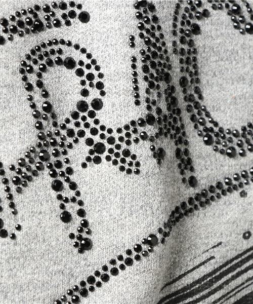 Tract（トラクト）の「HIPPIE STREET STRASS（スウェット・メンズ・グレー・MEDIUM）」の7枚目の写真