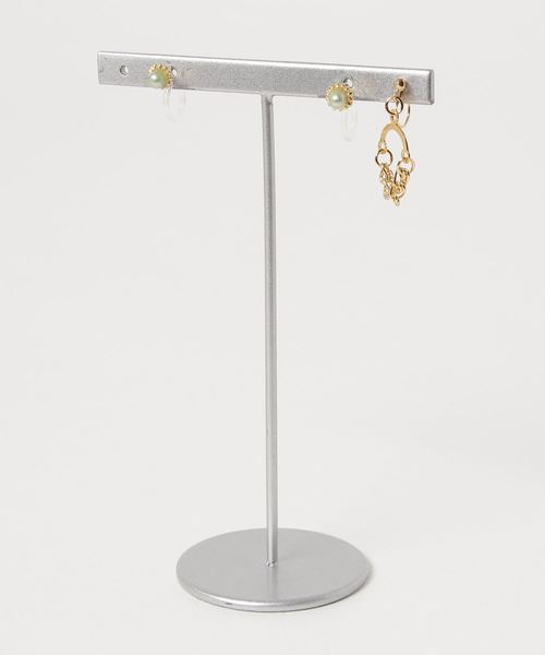 TONE SELECT GOODS(トーンセレクトグッズ)の「【fleur by Miho Nakayama】渦巻きチェーンイヤリングセット(イヤリング・レディース・ピンク/ミント/イエロー系その他/グリーン系その他・FREE)」の2枚目の写真