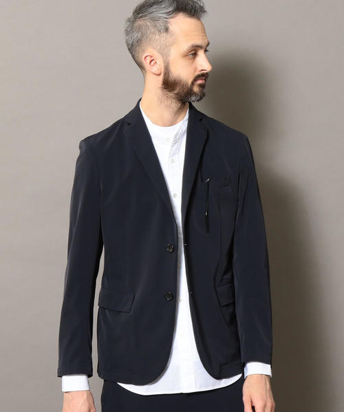 BEAUTY&YOUTH UNITED ARROWS（ビューティーアンドユースユナイテッドアローズ）の「【Begin別注企画】 BY ”TORAY” 2WAY ナイロン 2B ジャケット ◆（テーラードジャケット・メンズ・ブラック/ネイビー/オリーブ・LARGE/X-LARGE/MEDIUM/SMALL）」の10枚目の写真