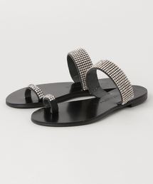 NICOLAS LAINAS | 25%OFF☆7128円NICOLAS LAINAS ラインストーンサムリングトング(サンダル)