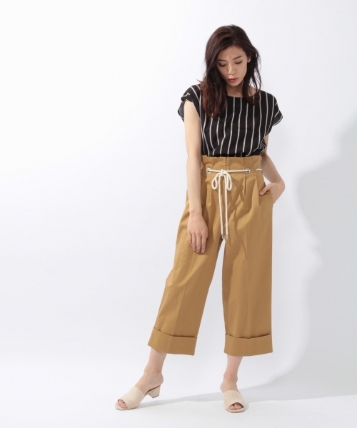 laboratory work（ラボラトリーワーク）の「バックネジリストライプブラウス（シャツ/ブラウス・レディース・ホワイト/ブラック/ベージュ・MEDIUM）」の7枚目の写真