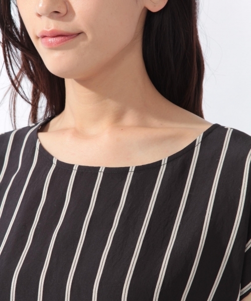 laboratory work（ラボラトリーワーク）の「バックネジリストライプブラウス（シャツ/ブラウス・レディース・ホワイト/ブラック/ベージュ・MEDIUM）」の13枚目の写真