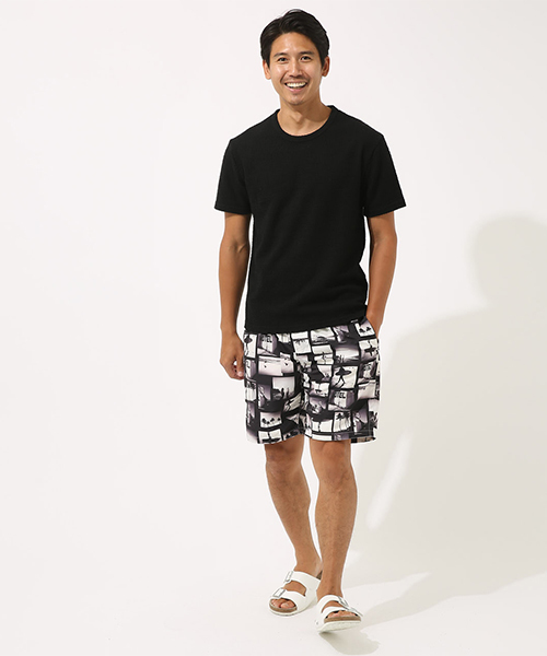 AZUL by moussy（アズールバイマウジー）の「ジャガードパイルクルーネック半袖T（Tシャツ/カットソー・メンズ・ネイビー/ブラック/ホワイト・SMALL/MEDIUM/LARGE/X-LARGE/X-SMALL）」の14枚目の写真