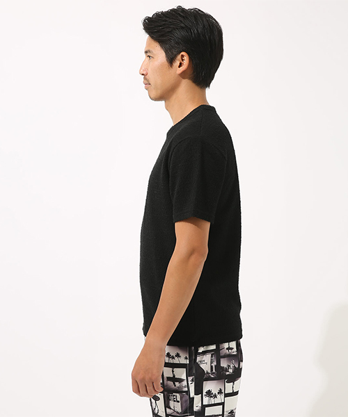 AZUL by moussy（アズールバイマウジー）の「ジャガードパイルクルーネック半袖T（Tシャツ/カットソー・メンズ・ネイビー/ブラック/ホワイト・SMALL/MEDIUM/LARGE/X-LARGE/X-SMALL）」の16枚目の写真