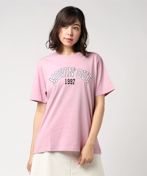 WEGO(ウィゴー)の「WEGO/カレッジロゴプリントTシャツ(Tシャツ/カットソー・レディース・ワイン/ピンク/マスタード/グリーン・FREE)」の18枚目の写真