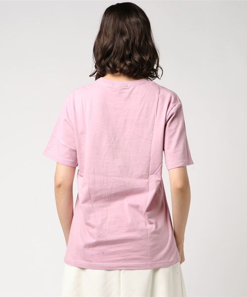 WEGO(ウィゴー)の「WEGO/カレッジロゴプリントTシャツ(Tシャツ/カットソー・レディース・ワイン/ピンク/マスタード/グリーン・FREE)」の6枚目の写真