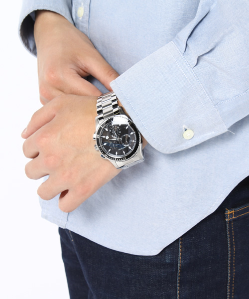 NANO universe(ナノユニバース)の「シービュークロノ(アナログ腕時計・メンズ・シルバー・FREE)」の7枚目の写真