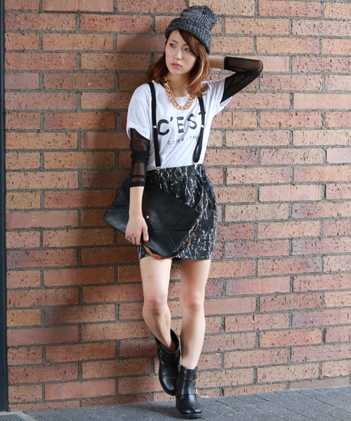 WEGO（ウィゴー）の「WEGO/ロールアップシンプルロゴTee（S）（Tシャツ/カットソー・レディース・ホワイト/ブラック・FREE）」の14枚目の写真