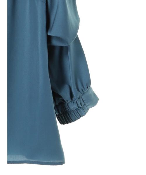 YECCA VECCA(イェッカヴェッカ)の「・2WAY袖サテンブラウス(シャツ/ブラウス・レディース・ブラック/アイボリー/ラベンダー/ブルーグリーン・FREE)」の9枚目の写真