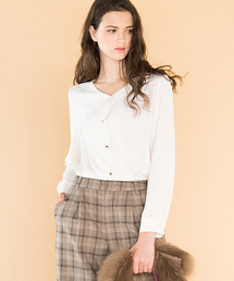 ketty | ベネシャンVネック前ボタンブラウス(シャツ/ブラウス)