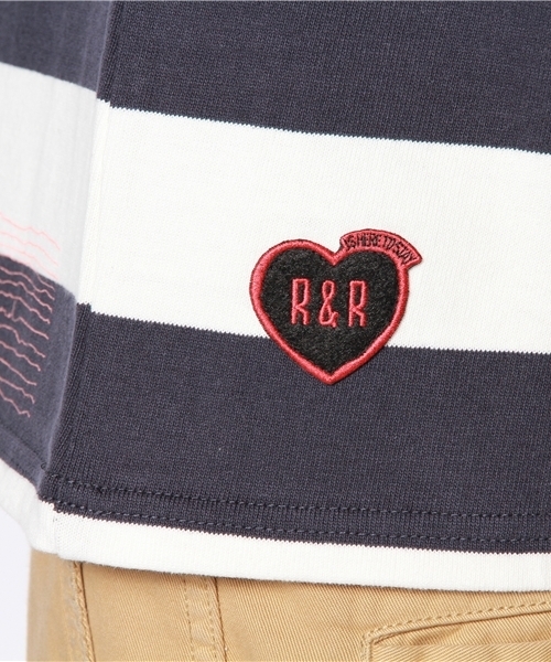 R.NEWBOLD(アールニューボールド)の「BORDER CS/SS./235508(Tシャツ/カットソー・メンズ・グレー/ネイビー・SMALL/MEDIUM/LARGE/X-LARGE)」の8枚目の写真