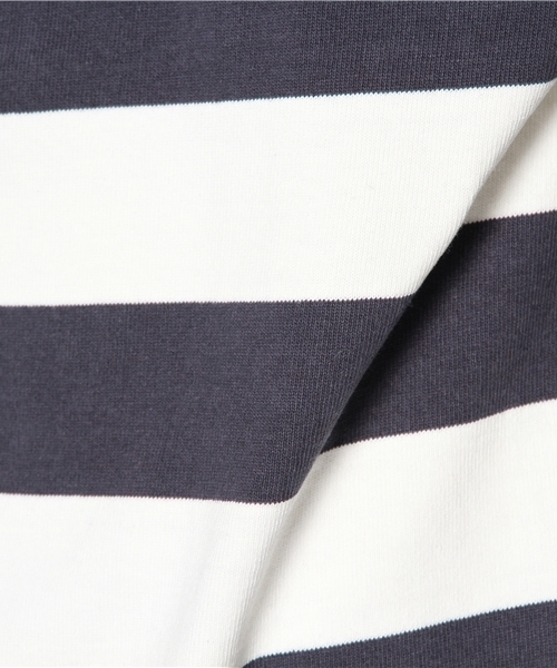 R.NEWBOLD(アールニューボールド)の「BORDER CS/SS./235508(Tシャツ/カットソー・メンズ・グレー/ネイビー・SMALL/MEDIUM/LARGE/X-LARGE)」の9枚目の写真