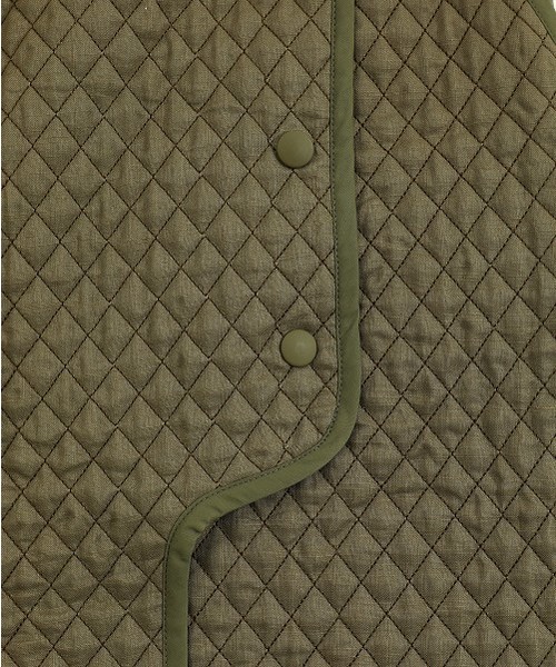 TODAYFUL（トゥデイフル）の「リネンキルティングスカート（スカート・レディース・キナリ/カーキ・36inch/38inch）」の3枚目の写真