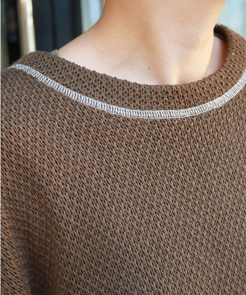 TODAYFUL(トゥデイフル)の「ダブルフェイスストレッチプルオーバー(Tシャツ/カットソー・レディース・ブラウン/アイボリー・FREE)」の19枚目の写真