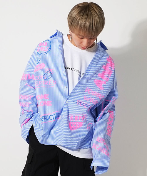 ストライププリントシャツ ストライプシャツ（カジュアルシャツ） | tk.TAKEO KIKUCHI