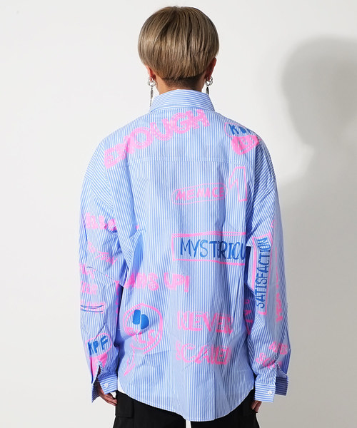 A'gem 9（エージェムナイン）の「落書きプリントシャツ（シャツ