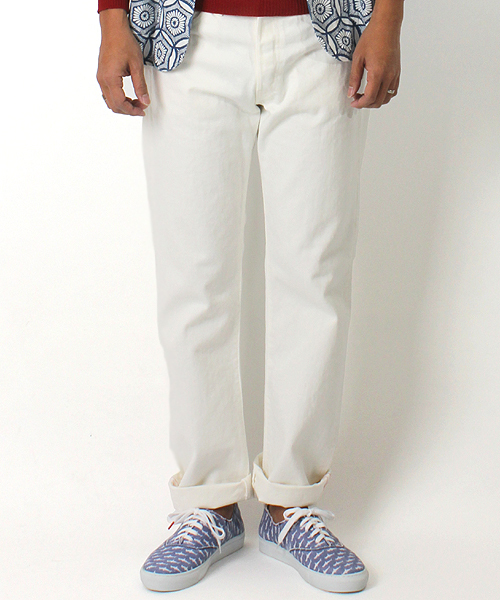 orSlow(オアスロウ)の「orslow×fennica / <Men's>White Dungarees(デニムパンツ・メンズ・ホワイト・29inch/36inch/30inch/32inch/34inch/31inch)」の6枚目の写真