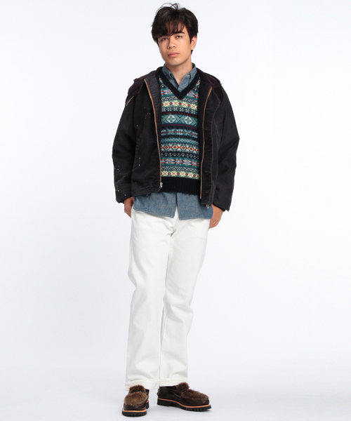 orSlow(オアスロウ)の「orslow×fennica / <Men's>White Dungarees(デニムパンツ・メンズ・ホワイト・29inch/36inch/30inch/32inch/34inch/31inch)」の15枚目の写真