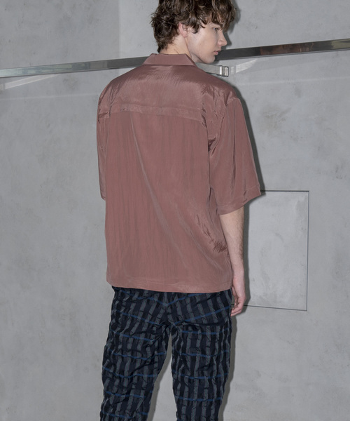 MAISON SPECIAL（メゾンスペシャル）の「ユーティリティポケットオープンカラーシャツ【MAISON SPECIAL/メゾンスペシャル】（シャツ/ブラウス・メンズ・ネイビー/ピンク・44/46/48）」の8枚目の写真
