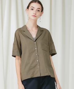 シャツ ブラウス 「STUDIOUS/ステュディオス」オープンカラーシャツ「セットアップ対応」