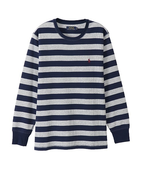 POLO RALPH LAUREN SLEEPWEAR�i�|�������t���[�����X���[�v�E�F�A�j�́u�yPOLO RALPH LAUREN�z���O�r�[ �X�g���C�v ���b�t�� �N���[�l�b�N�i���̑��g�b�v�X�j�v�b�l�C�r�[