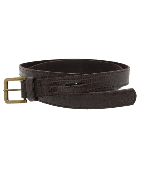 Kastane（カスタネ）の「【Kastane】クロコ細ベルト（ベルト・レディース・ブラック/ブラウン/ダークブラウン・FREE）」の2枚目の写真